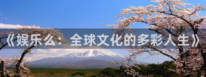 杏鑫娱乐官网：《娱乐么：全球文化的多彩人生》